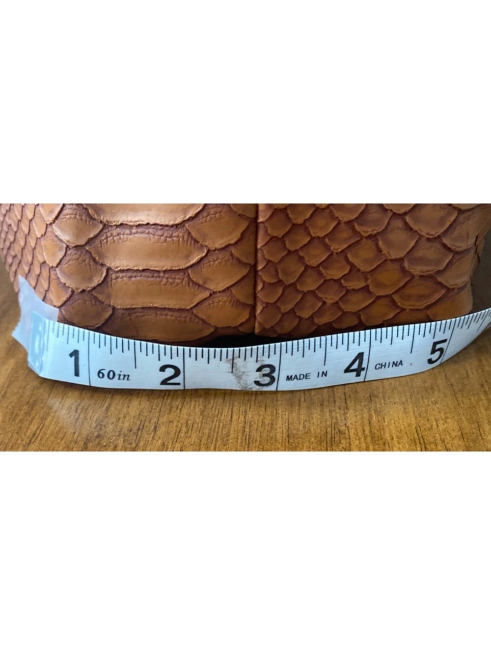 BLOOMINGDALES made exclusively for
Faux Snake-Embossed Tan Tote Bag - Picture 12 of 12